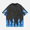 Concert Outfit Washed Flame Printed Tee