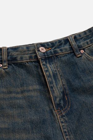 Concert Outfit Washed Fringe Denim Jorts