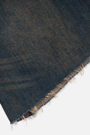 Concert Outfit Washed Fringe Denim Jorts