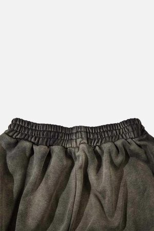 Concert Outfit Washed Gradient Drawstring Sweatpants