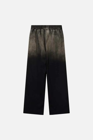 Concert Outfit Washed Gradient Drawstring Sweatpants