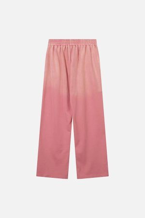 Concert Outfit Washed Gradient Drawstring Sweatpants