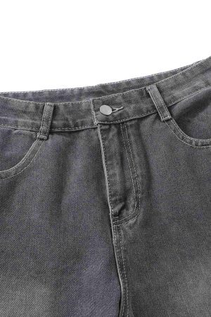 Concert Outfit Washed Gradient Flared Jeans