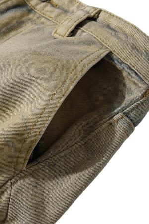 Concert Outfit Washed Graffiti Spray Paint Barrel Jeans