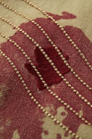 Concert Outfit Washed Graffiti Zip Up Workwear Jacket