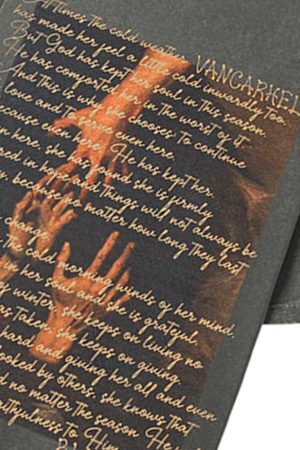 Concert Outfit Washed Graphic Crew Neck T-Shirt