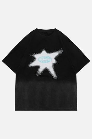 Concert Outfit Washed Graphic Gradient Tee