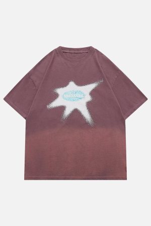 Concert Outfit Washed Graphic Gradient Tee