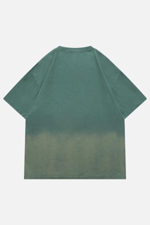 Concert Outfit Washed Graphic Gradient Tee