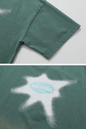 Concert Outfit Washed Graphic Gradient Tee