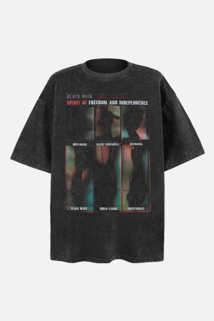 Concert Outfit Washed Graphics Oversized T-Shirt