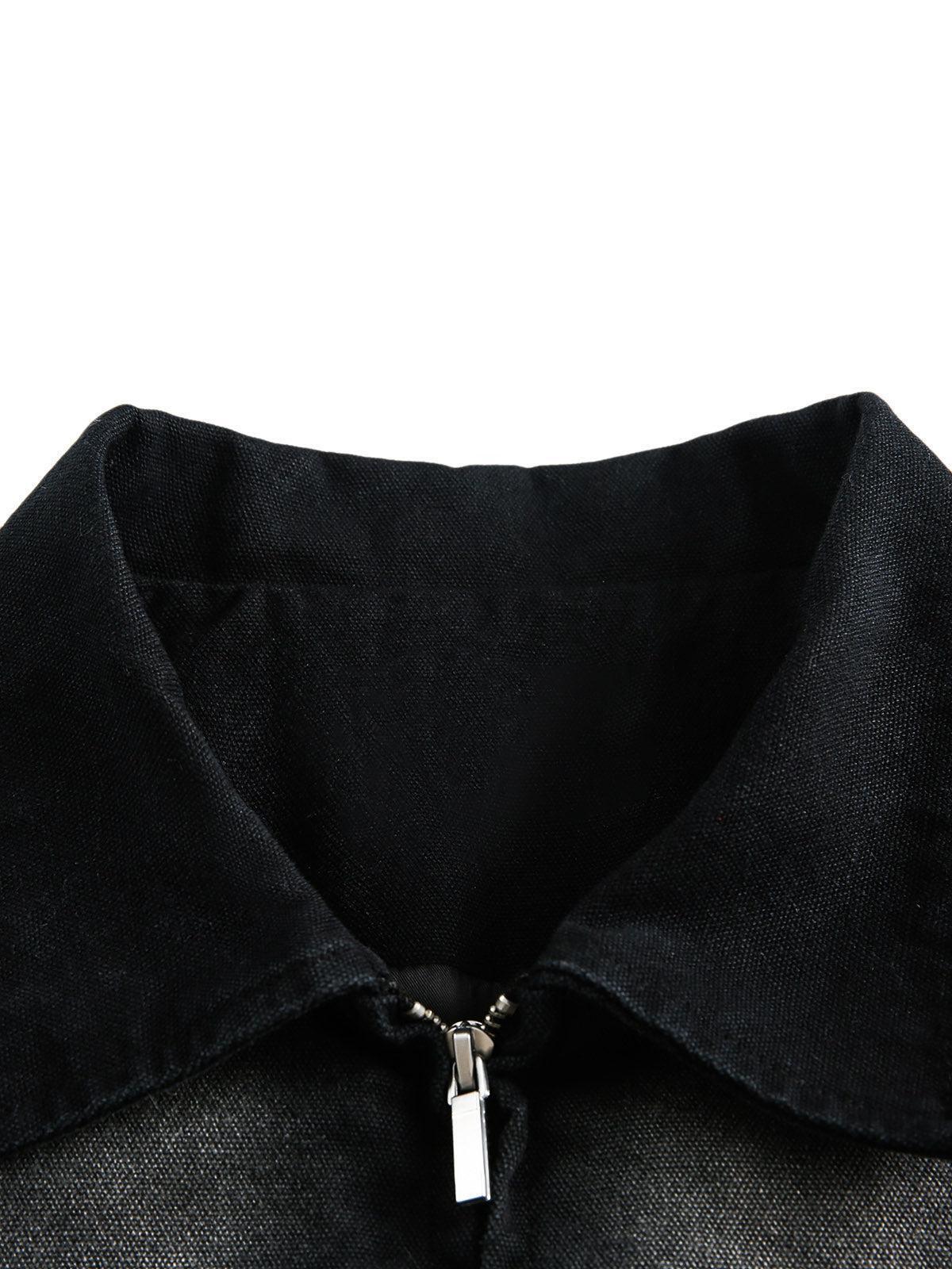 Concert Outfit Washed Ink Gradient Ripped Denim Jacket Concert Outfit Washed Ink Gradient Ripped Denim Jacket