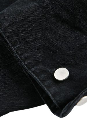 Concert Outfit Washed Ink Gradient Ripped Denim Jacket