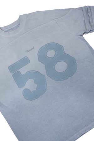 Concert Outfit Washed Jersey Welt Stitching T-Shirt