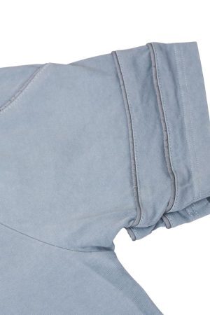 Concert Outfit Washed Jersey Welt Stitching T-Shirt