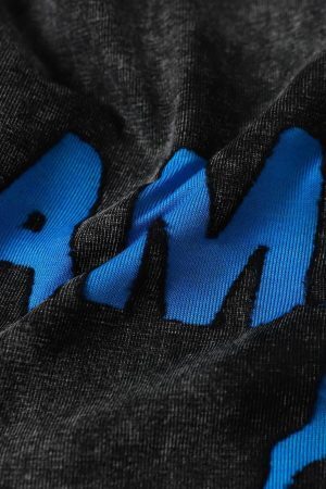 Concert Outfit Washed Lightning Oversized T-Shirt