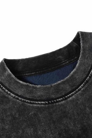 Concert Outfit Washed Lightning Oversized T-Shirt