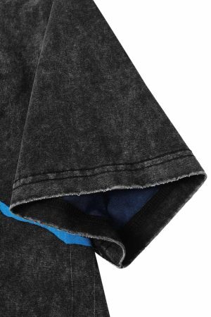 Concert Outfit Washed Lightning Oversized T-Shirt