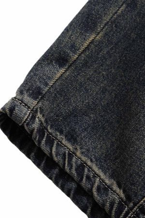 Concert Outfit Washed Multi-Pocket Baggy Barrel Cargo Jeans