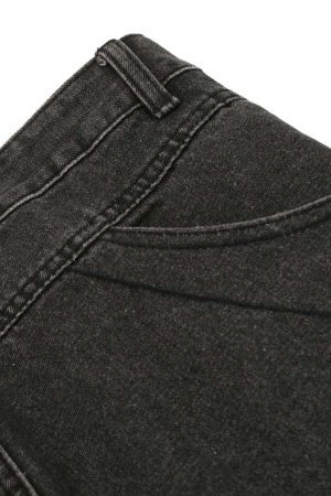 Concert Outfit Washed Multi-Pocket Bootcut Jeans