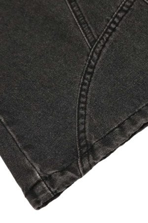 Concert Outfit Washed Multi-Pocket Bootcut Jeans