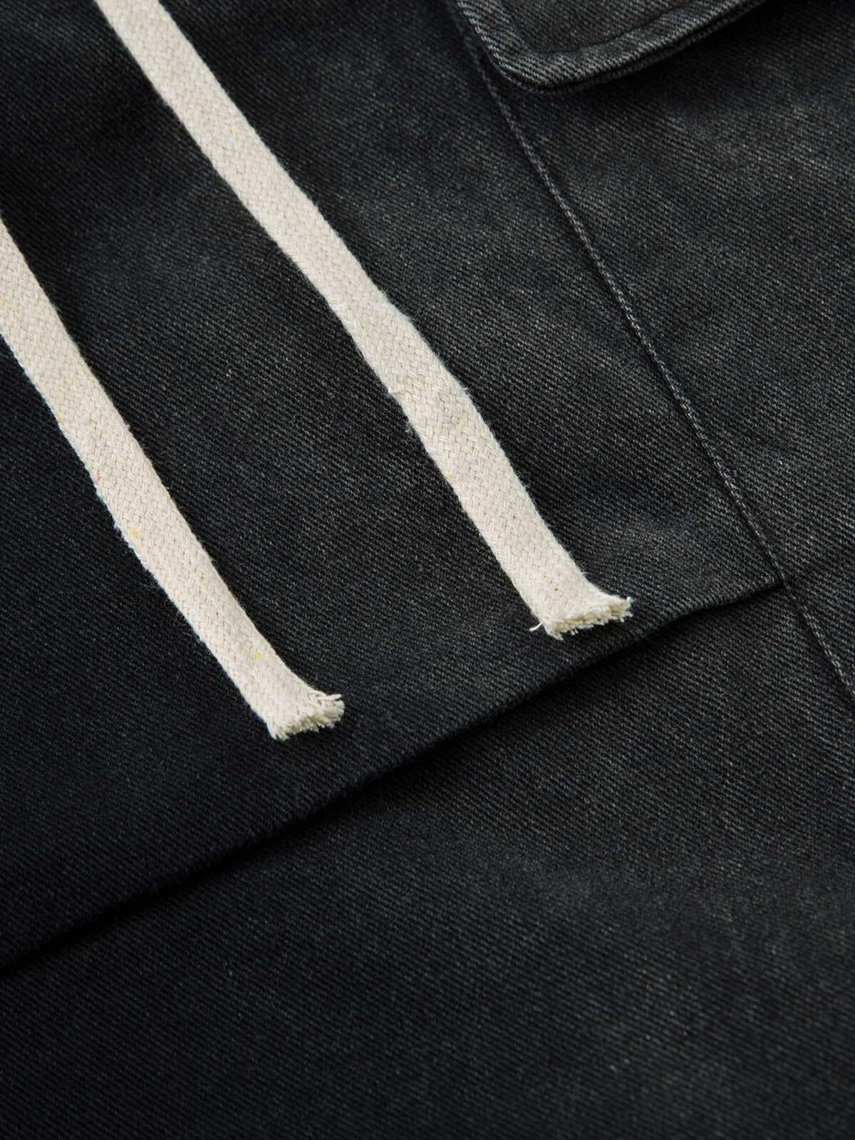 Concert Outfit Washed Multi Pocket Drawstring Cargo Jeans Concert Outfit Washed Multi Pocket Drawstring Cargo Jeans