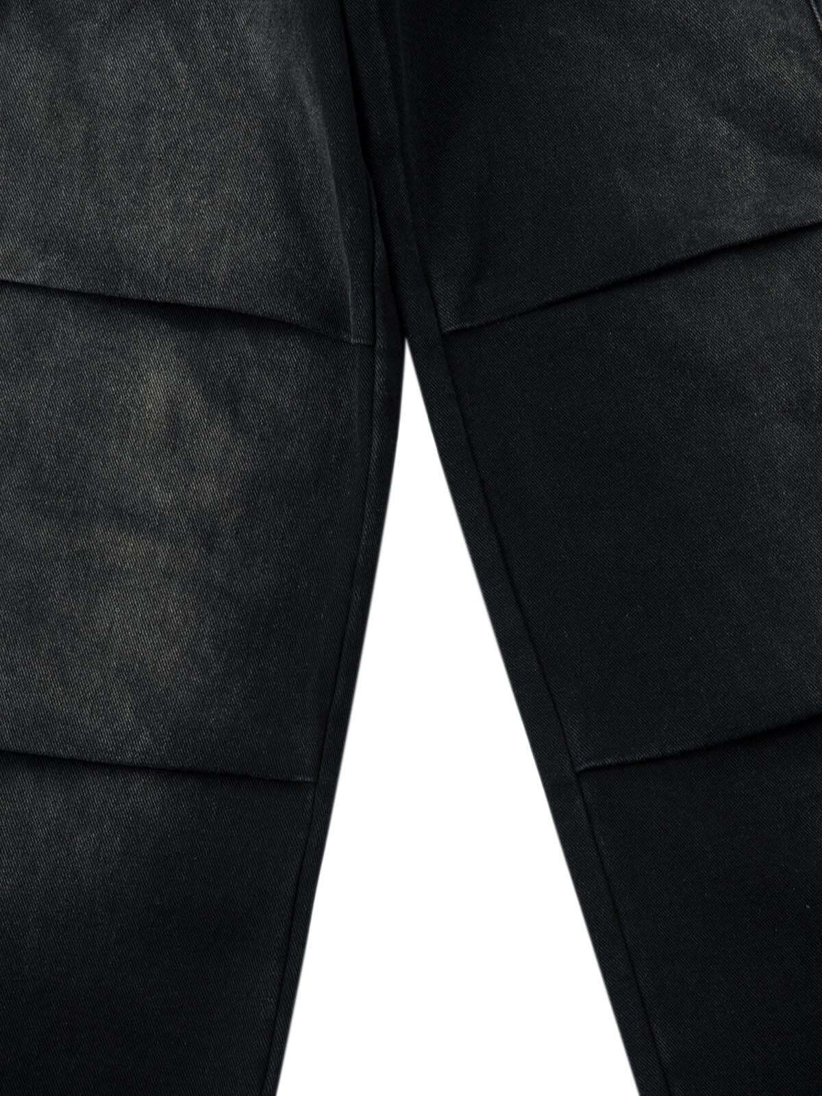 Concert Outfit Washed Multi Pocket Drawstring Cargo Jeans Concert Outfit Washed Multi Pocket Drawstring Cargo Jeans