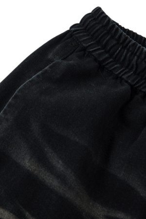 Concert Outfit Washed Multi Pocket Drawstring Cargo Jeans