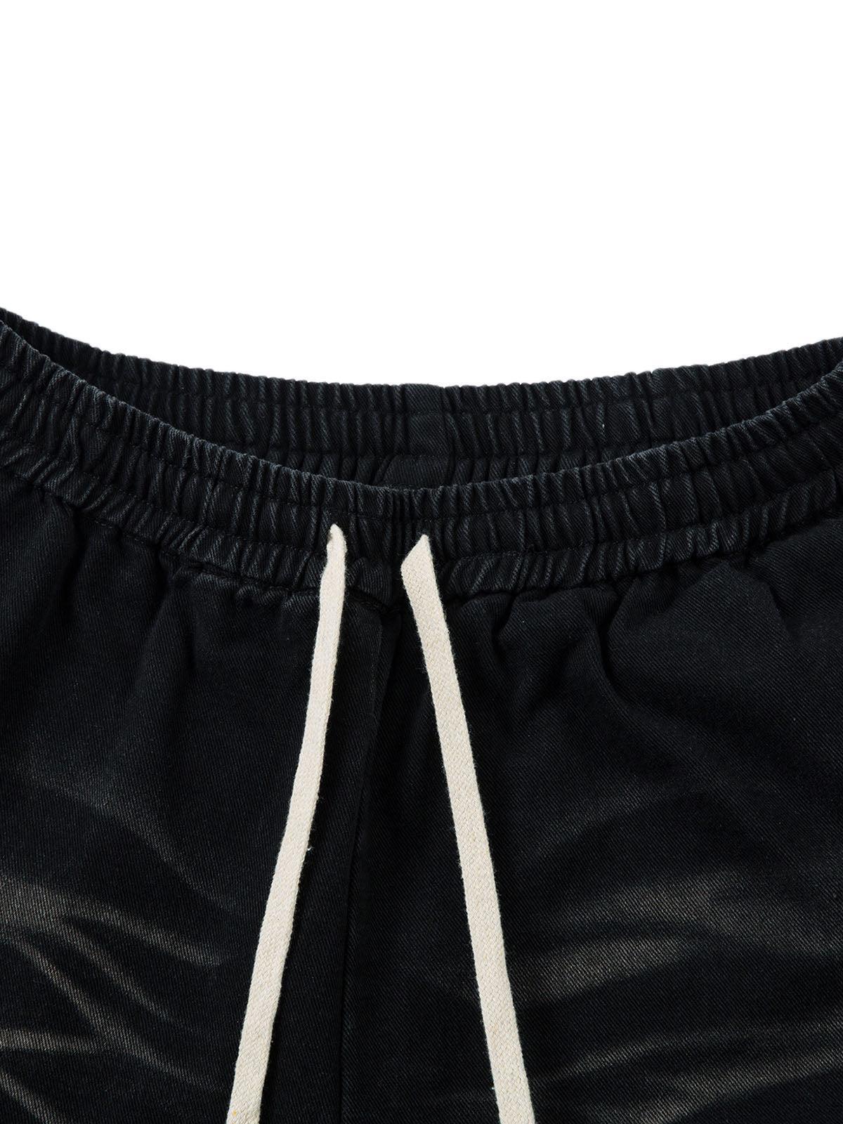 Concert Outfit Washed Multi Pocket Drawstring Cargo Jeans Concert Outfit Washed Multi Pocket Drawstring Cargo Jeans