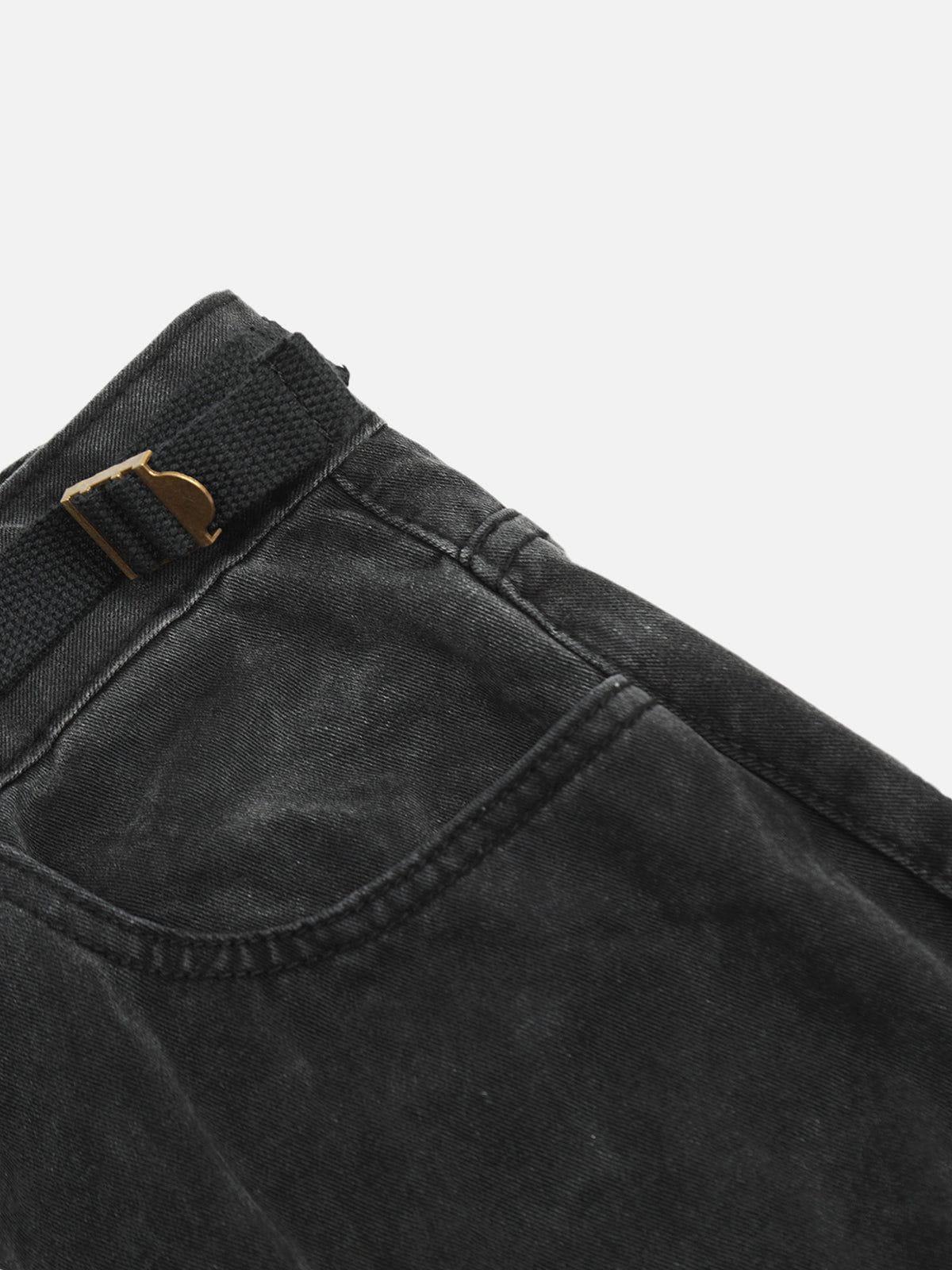 Concert Outfit Washed Multi Pocket Loose Jeans Concert Outfit Washed Multi Pocket Loose Jeans