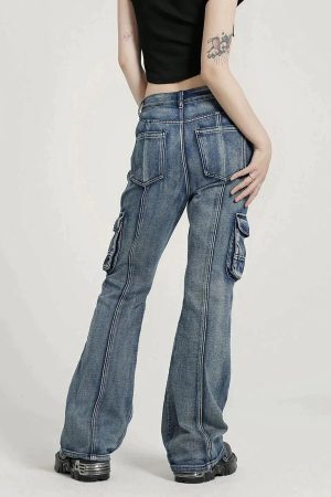 Concert Outfit Washed Old Slim Fit Jeans