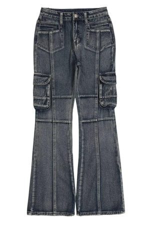 Concert Outfit Washed Old Slim Fit Jeans