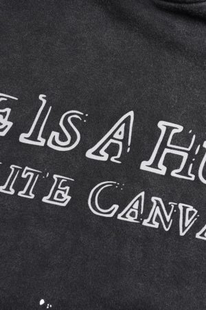 Concert Outfit Washed Paint Splash Hoodie