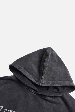 Concert Outfit Washed Paint Splash Hoodie