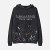 Concert Outfit Washed Paint Splash Hoodie