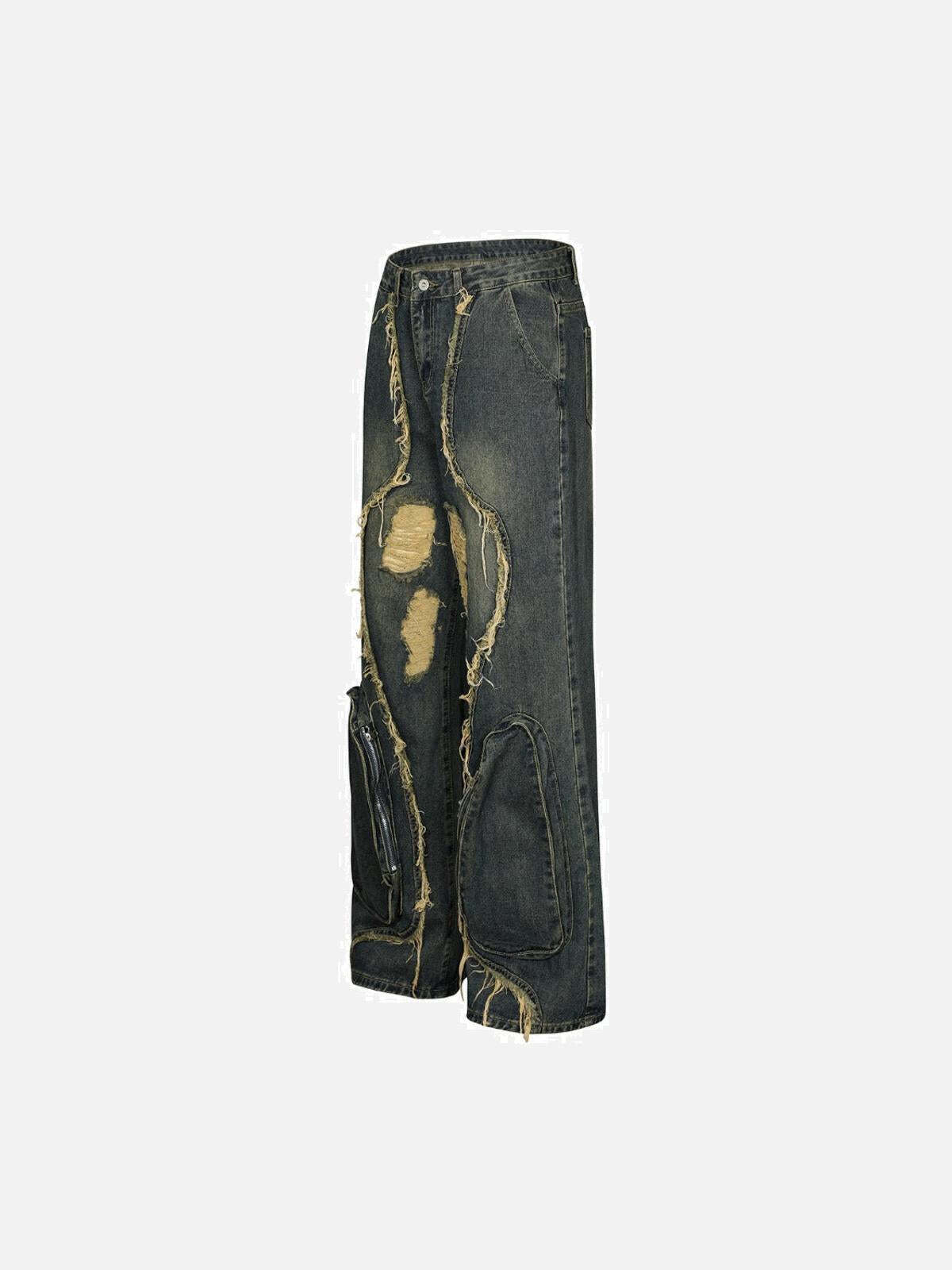 Concert Outfit Washed Paneled Jeans Concert Outfit Washed Paneled Jeans