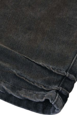 Concert Outfit Washed Pleated Straight Jeans