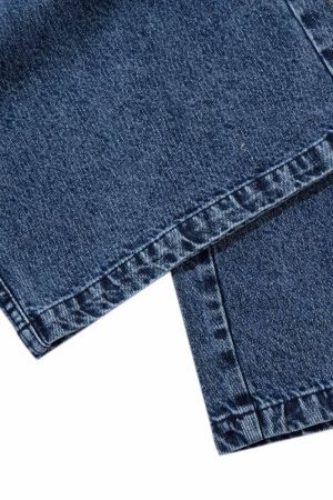 Concert Outfit Washed  Print Straight Jeans