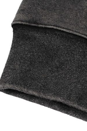 Concert Outfit Washed Racing Zip Up Hoodie