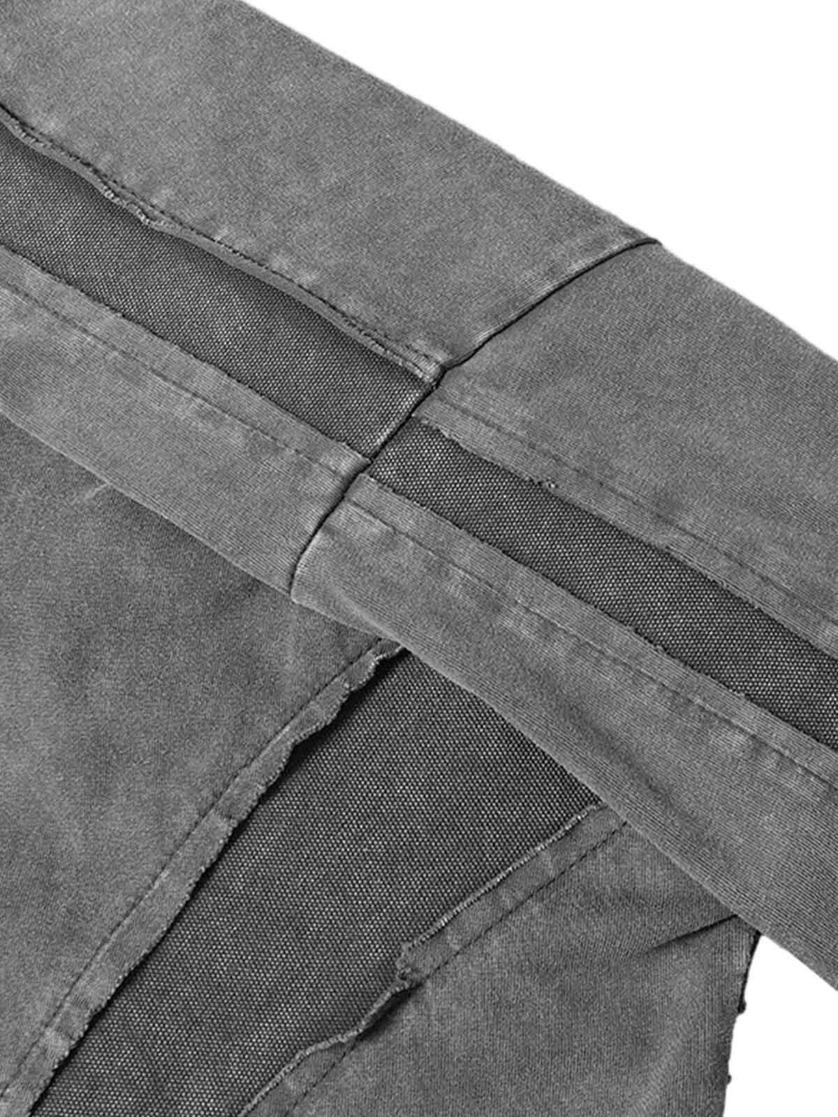 Concert Outfit Washed Raw Edge Split Oversized T-Shirt Concert Outfit Washed Raw Edge Split Oversized T-Shirt