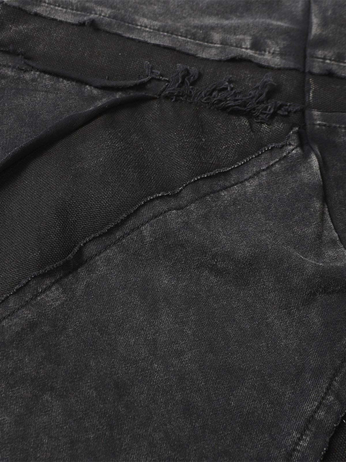 Concert Outfit Washed Raw Edge Split Oversized T-Shirt Concert Outfit Washed Raw Edge Split Oversized T-Shirt