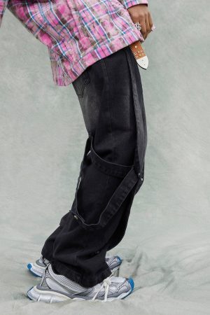 Concert Outfit Washed Ripped Denim Jeans