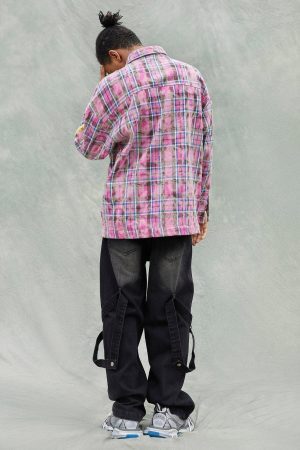 Concert Outfit Washed Ripped Denim Jeans