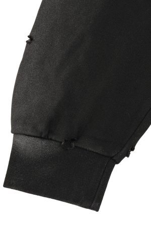 Concert Outfit Washed Ripped Zip Up Hoodie