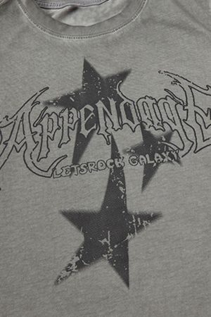 Concert Outfit Washed Star Print Vest