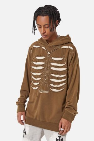 Concert Outfit Washed Streetwear Aged Look Hoodie