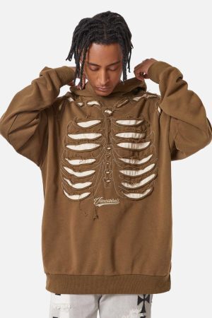 Concert Outfit Washed Streetwear Aged Look Hoodie