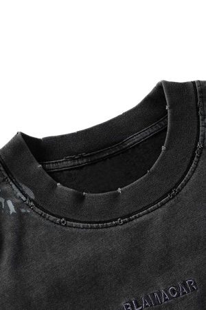 Concert Outfit Washed Tie-Dye Short Sleeve T-Shirt