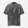Concert Outfit Washed Tie-Dye Short Sleeve T-Shirt