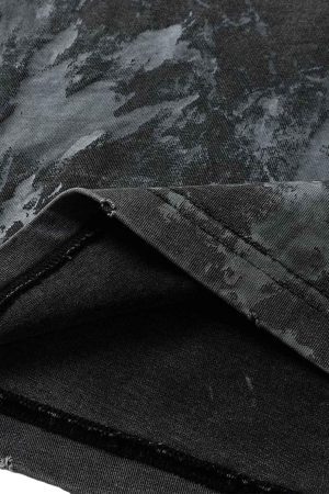 Concert Outfit Washed Tie-Dye Short Sleeve T-Shirt